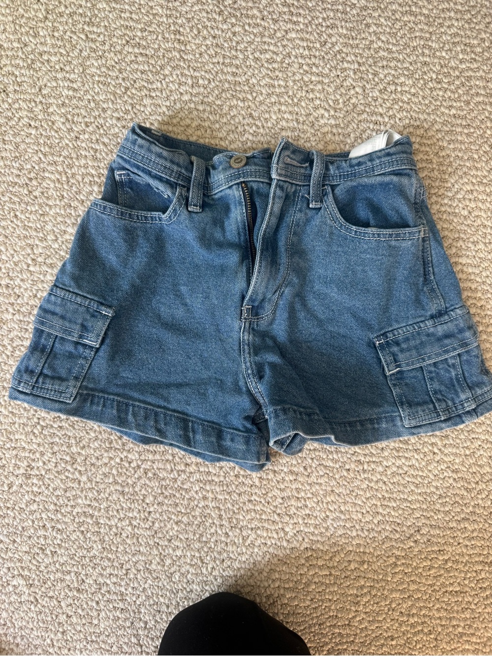 Hollister Indigo Denim Cargo Shorts denim